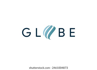 Simple dot globe logo icon vector. Golbe logo vector.