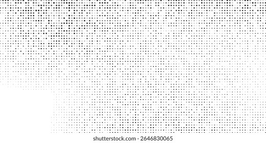 Simple dot halftone gradient texture. Vanishing polka dot background. Repeating dots gradation pattern vector abstract