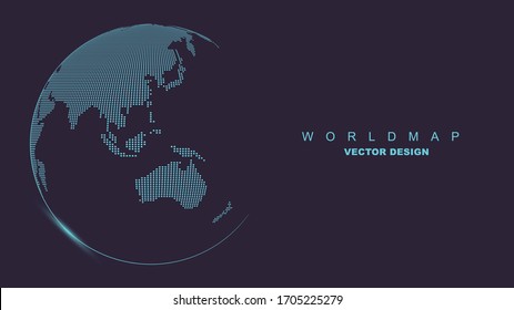 A simple dot map centered on Oceania in Southeast Asia