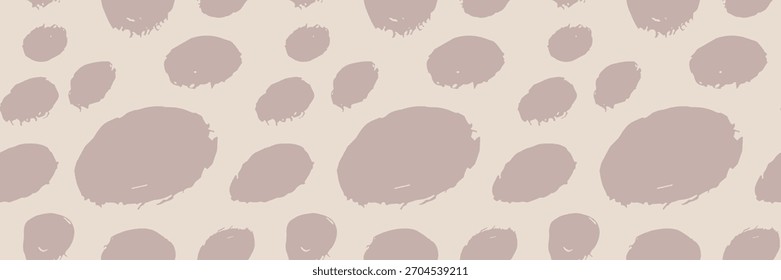 Simple dot pattern with neutral leopard print for cute backgrounds. Nursery wall decorations and baby product designs