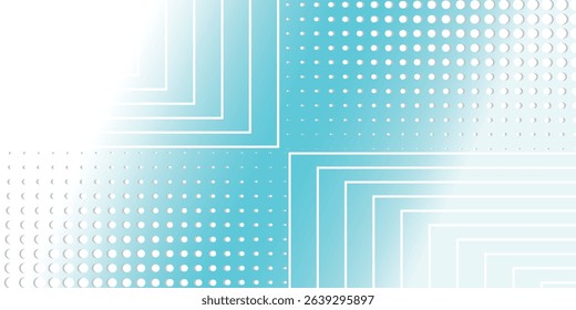 simple dot white green wave light technology texture background. eps 10