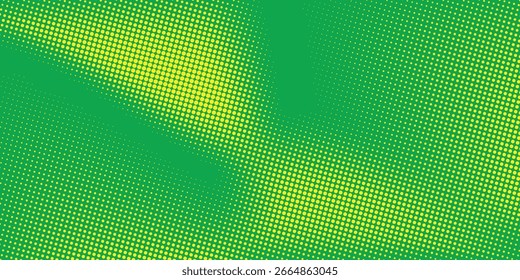 Simple dots art halftone yellow green color pattern gradient texture background