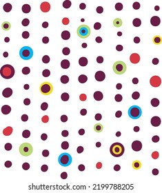 Simple dots decorative monochrome vector texture. Hand drawn spots in minimalism style, elements for graphic design, seamless abstract pattern, surface decor, dotted background.
