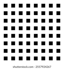 Simple dotted grid. Black and white pattern. Minimal geometric background. Abstract vector design.