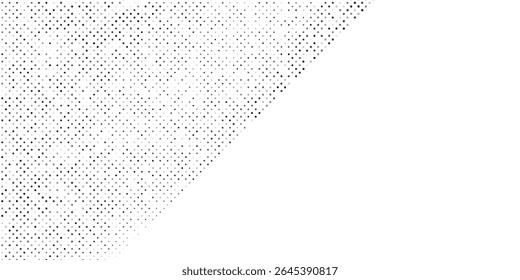 Simple dotted halftone gradient texture. Vanishing polka dot abstract modern art