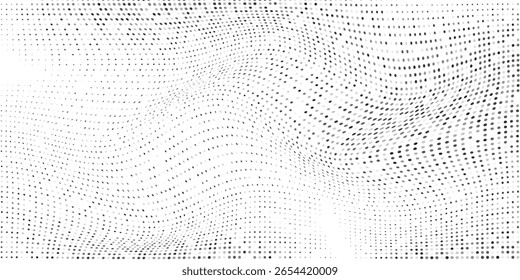 Textura de gradiente de meio-tom pontilhado simples. Desaparecimento da polca moderna