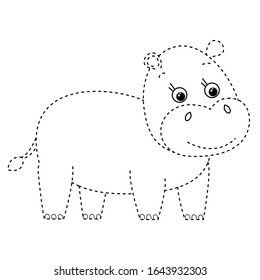 448 Dot to dot hippopotamus Images, Stock Photos &amp; Vectors | Shutterstock