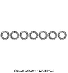 Simple dotted lines monochrome halftone black design element vector circle for web and print sign icon