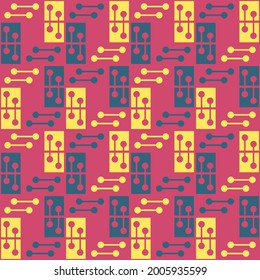 Simple dotted seamless pattern for web, advertising, textiles, prints and any design projects. Geometric shapes will decorate any surface or thing and make it attractive.