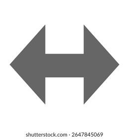 Simple double arrow pointing left and right