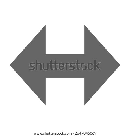 Simple double arrow pointing left and right