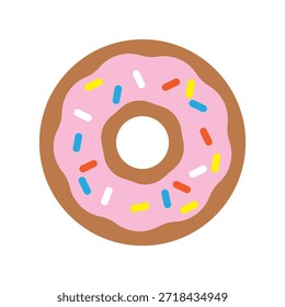 einfaches Donut-Symbol, Vektorgrafik 