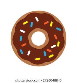 einfaches Donut-Symbol, Vektorgrafik 