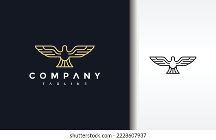 the simple dove line logo	