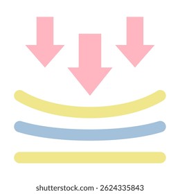 Ícone de seta de download simples que simboliza a transferência de dados, as ações de download e a recuperação de arquivos para aplicativos digitais.