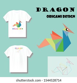 Simple dragon logo origami