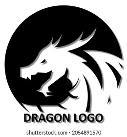 Simple dragon logos. can be used for watermark icons or logos.