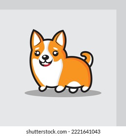 simple sorteo de perros lindos, se puede usar para libros de colorear para niños y aumentar la educación de los niños sobre mascotas