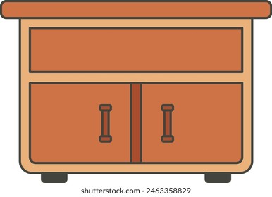 simple drawer icon vector illustration