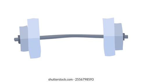 simple drawing barbell sports equipment weight. vector stock image