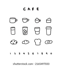 Symbol für einfaches Zeichencafé
