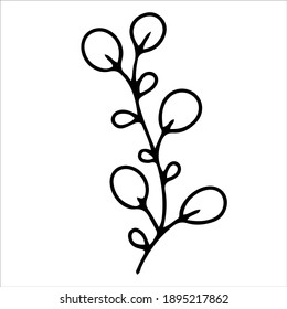 dibujo sencillo de una cadena de ilustraciones para colorear sobre el tema del romance. romance, primavera o día de San Valentín. ilustración vectorial aislada en fondo blanco