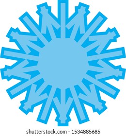 simple drawing christmas vector, snowflake