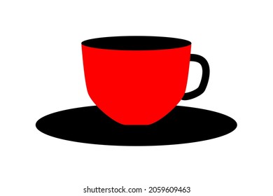 Un simple dibujo de una taza de café. Aislado y bueno para cualquier proyecto. 