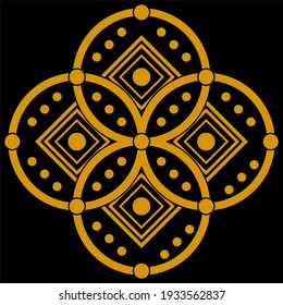 simple drawing of decorative stencil ornament textures