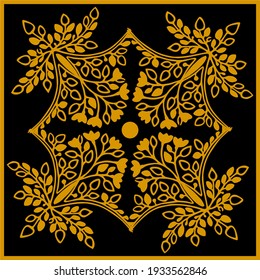 simple drawing of decorative stencil ornament textures