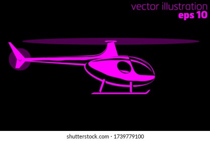simple drawing of a helicopter on the background