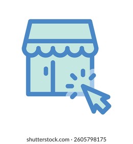 A simple drawing highlighting the subject online store