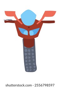 simple drawing of a motorcycle simplified version of a vehicle. vector stock image