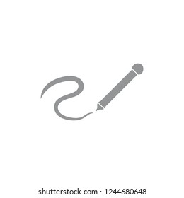 simple drawing pen symbol brand vector
