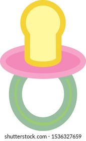 simple drawing vector, baby pacifier