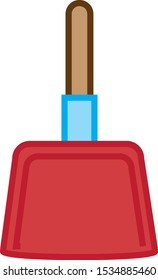 simple drawing vector, dustpan icon