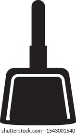 simple drawing vector, dustpan icon