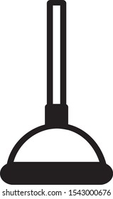 simple drawing vector, plunger icon