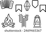 simple drawings of saint john pictograms