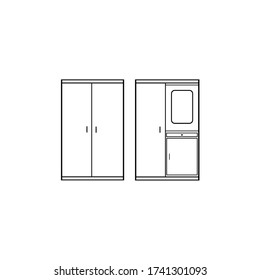 A Simple Dresser or Wardrobe Icon