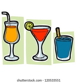Simple drink  : EPS. 10 Vector