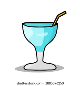 simple drink vector illustration on white background
