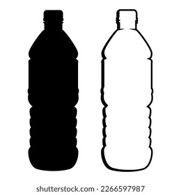 simple drinking plastic water bottle