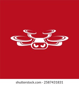 simple drone logo for icon or symbol