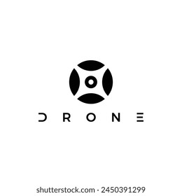 Vector simple del logotipo del dron