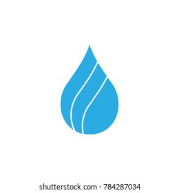 simple drop water symbol logo vector