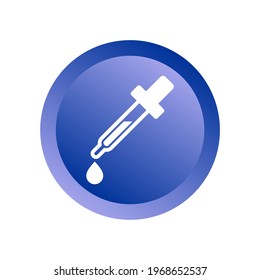 icono simple del cuentagotas para líquidos y gotas de medicina