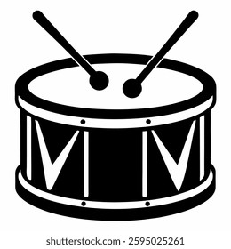 a simple drum icon on white background