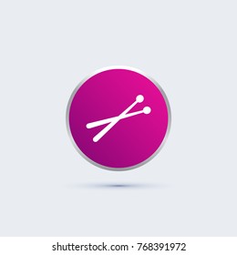 simple Drumsticks icon