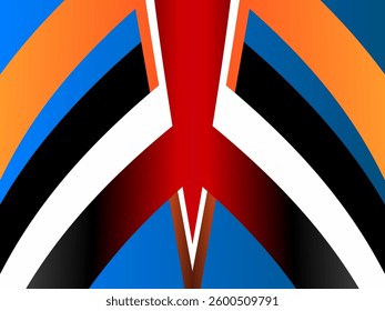 SIMPLE dual tone DYNAMIC LINE art design with aesthetic colourful background for book cover or wedding invitation